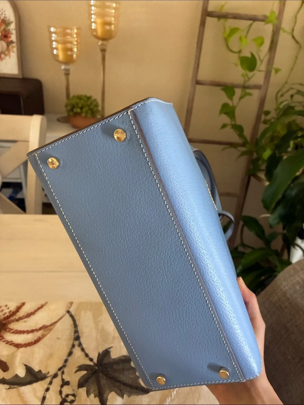 kate spade Baby Blue Leather Satchel